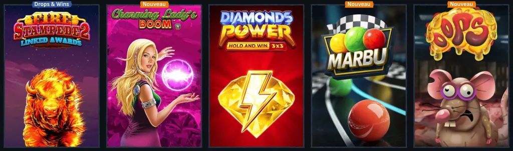 Variété de jeux au Mafia Casino